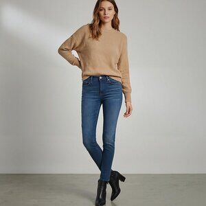 FRAME Le Skinny de Jeanne Mid-Rise Skinny Jeans Indigo Wash Size 26W